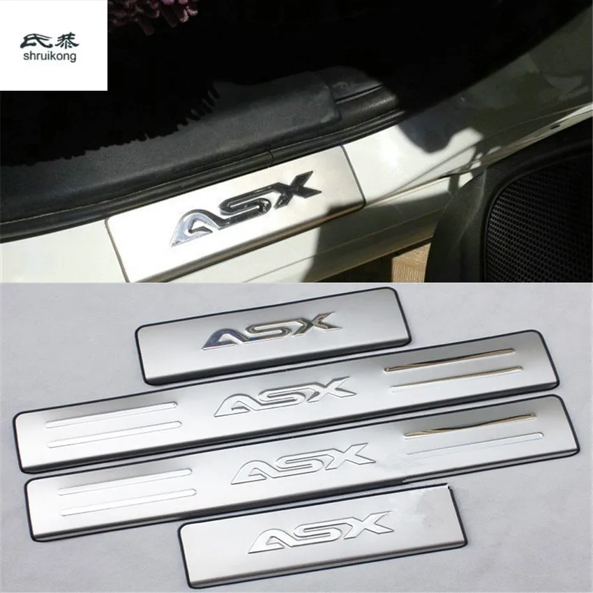 Для 2011 2018 Mitsubishi ASX нержавеющая сталь защитная накладка на педаль подоконника