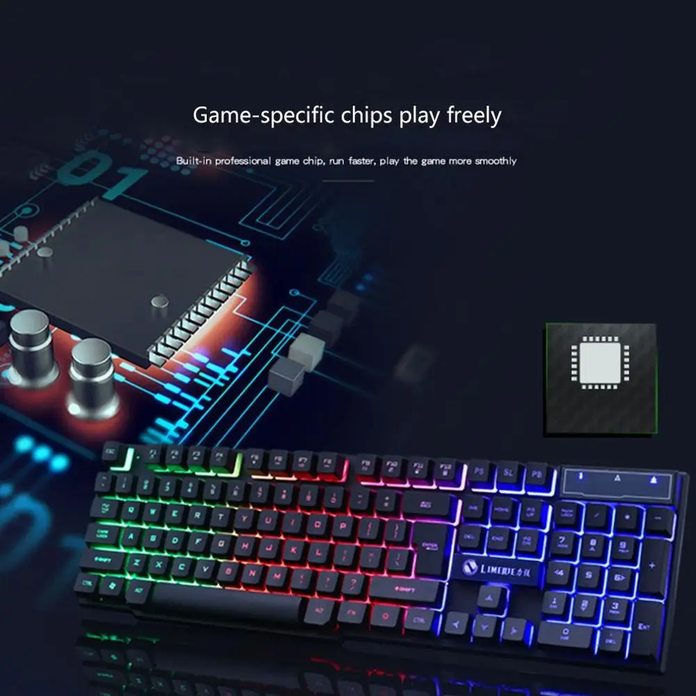 Gtx300 подсветка подвеска игровая клавиатура мышь Механическая сенсорная