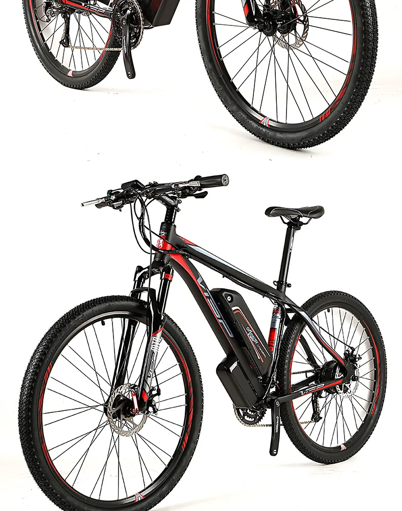 27,5 дюймов Электрический вспомогательный горный ebike 250 Вт Электрический велосипед 27 скоростей задний привод 48 В литиевая батарея электрический горный велосипед