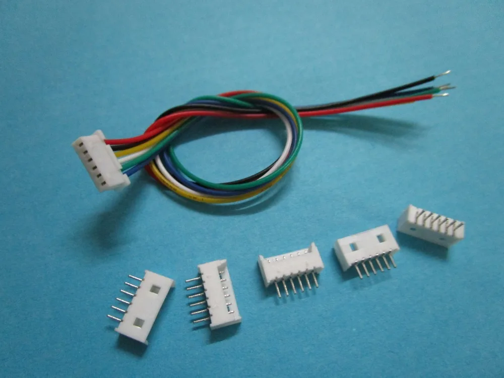 1200 pcs 1.25mm 6 Pin Female Polarized Connector with 28AWG 5.9inch 150mm Leads | Обустройство дома