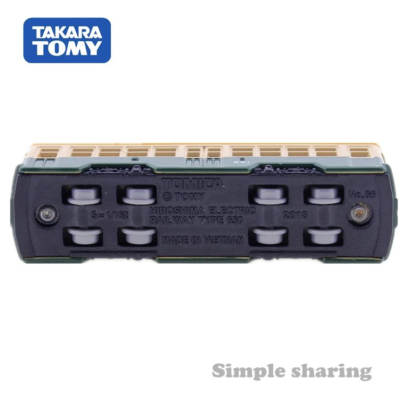 TAKARA TOMY TOMICA No.66 хирошима электрическая железная дорога 650 модель комплект 1:162 литая