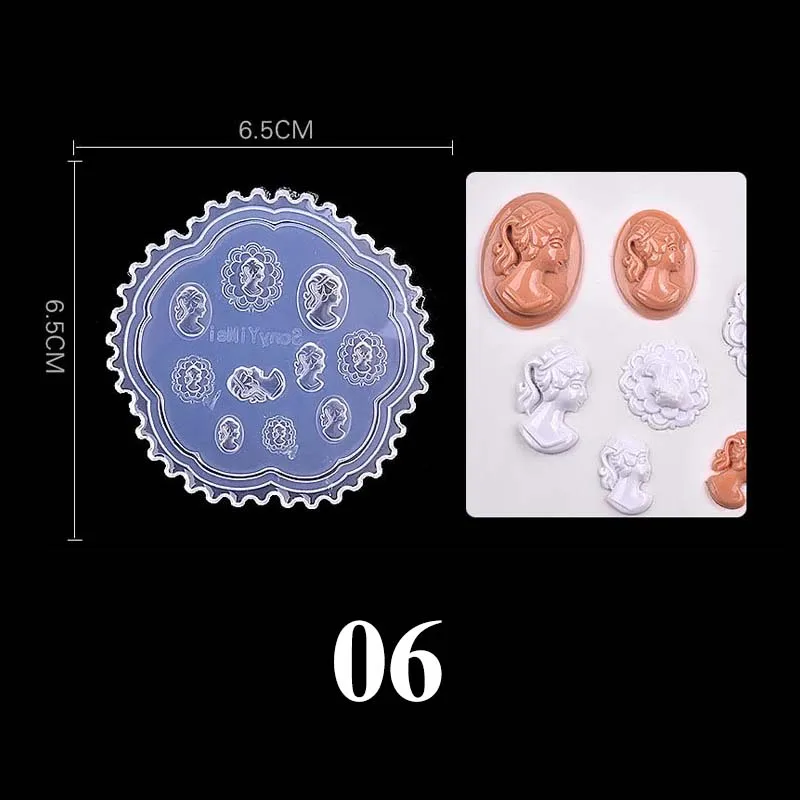 06 1 шт. DIY Дизайн ногтей силиконовая форма 3D листья цветок ромашка шаблон для ногтей Форма Акриловый УФ гель резьба маникюрные трафареты инструменты - Цвет: 06