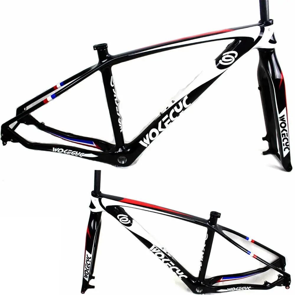 Углеродное волокно MTB велосипедная рама 29er plus углеродная передняя вилка 142x12 мм