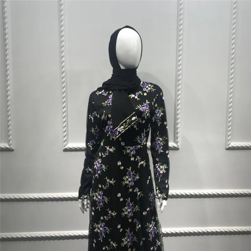 PrettyRunni Исламская одежда Длинные трикотаж кимоно длинный халат Jubah Ближний Восток