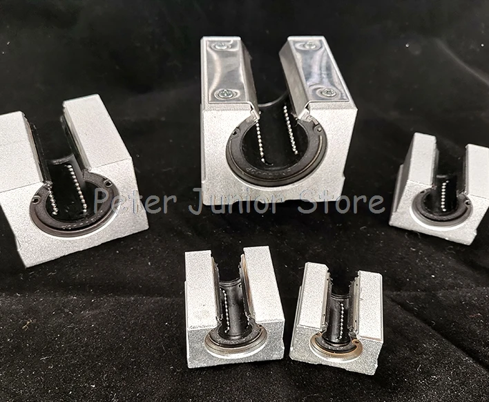 

4 pcs SBR12UU Linear optical axis guide aluminium drag guide slide block