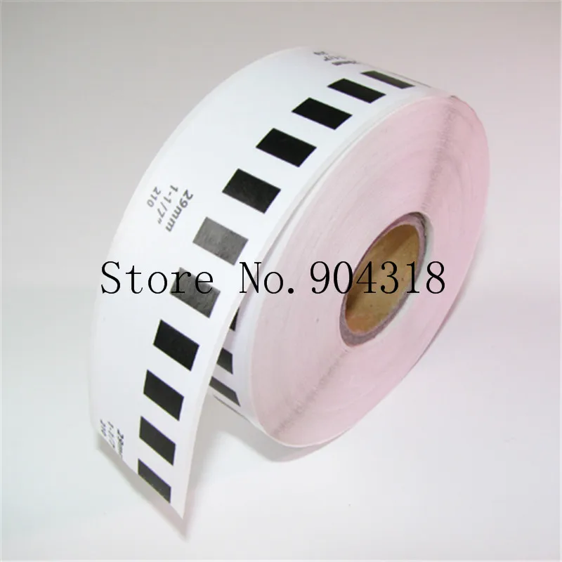 4 x Rolls Brother DK 22210 DK22210 DK2210 совместимые непрерывные этикетки 29 мм 30 48 м 1 1/7 ''x 100 'QL