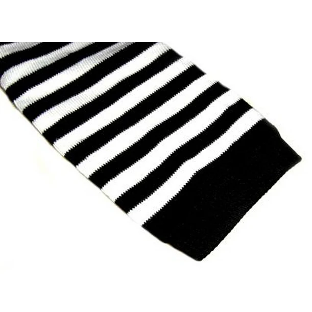 SEWS Stylish Winter Warm Black White Striped Long Fingerless Gloves | Спорт и развлечения