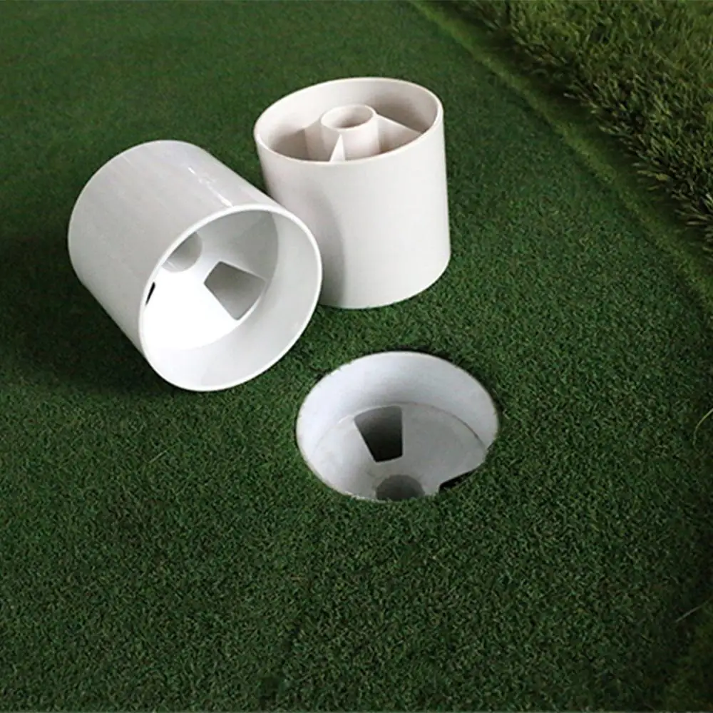 

Golf Putting Green Hole Practice Cup Plastic Training Ball Socket Standard Size ABS White