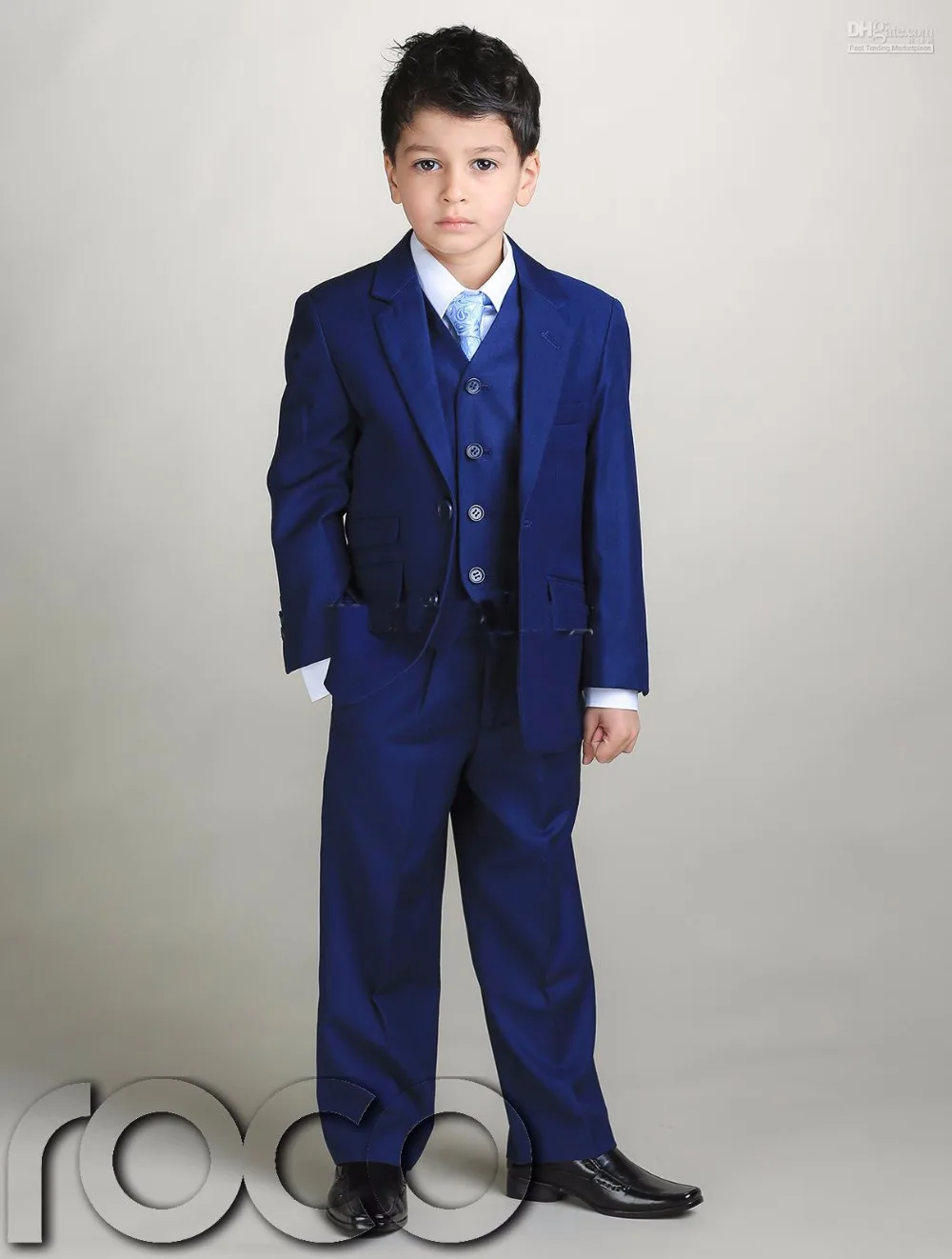 Индивидуальный пошив официальный костюм для мальчиков детский полосатый с двумя