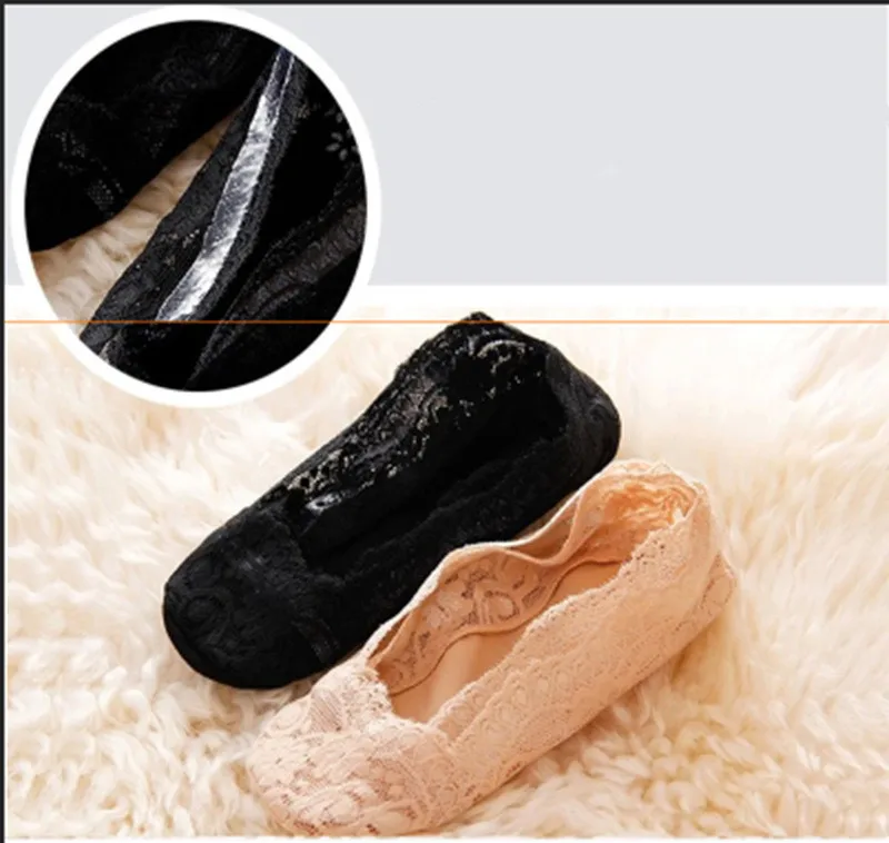 2019 Модные женские хлопковые носки летние кружевные короткие невидимое