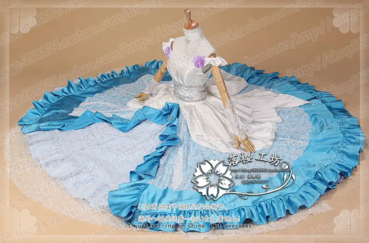 

Sword Art Online SAO ALO Asuna Card Wedding Dress Cosplay Costume Luxury Party Dress Uniform Outfit Custom-made