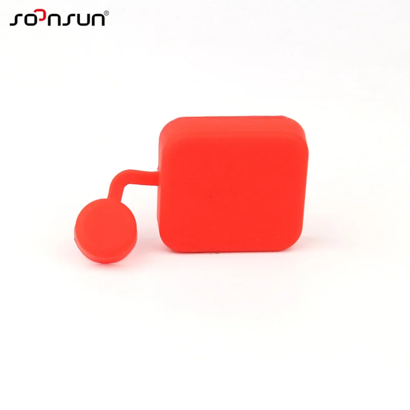 SOONSUN Soft Silicone Rubber Lens Cap Protective Case for GoPro Hero 3+ 4 Standard Waterproof Housing lens Guard | Электроника
