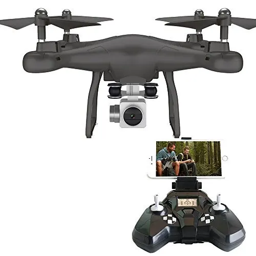 Игрушка Радиоуправляемый Дрон FPV VR Wi Fi 2 4 ГГц 6 оси гироскопа светодиодные фонари