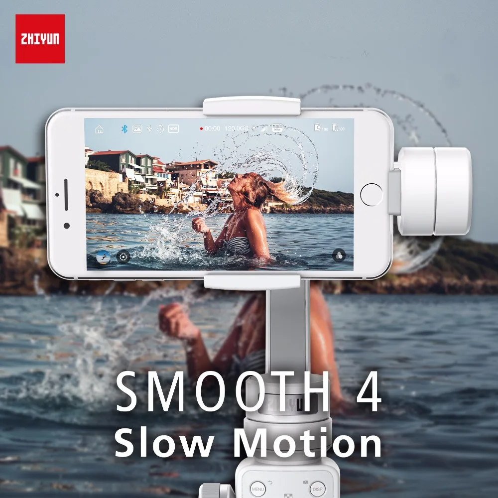 ZHIYUN Smooth 4 Q карданный 3-осевой w/фокус Pull& Zoom Ручной Стабилизатор для телефона, для iPhone XS XR X смартфон samsung S8