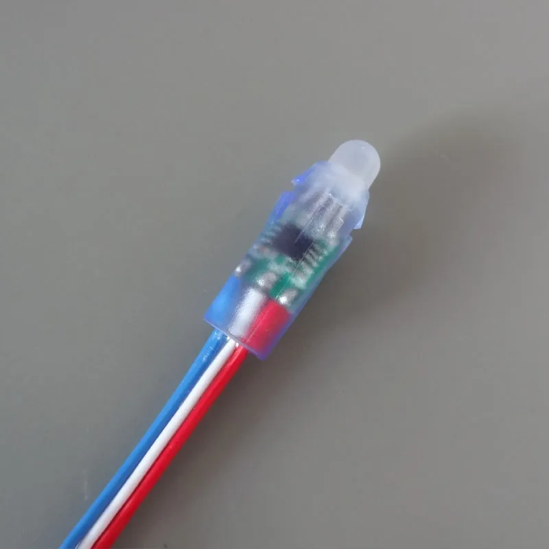 Цветной провод (20AWG) адресуемый DC5V 12 мм с отверстием WS2811 светодиодный смарт