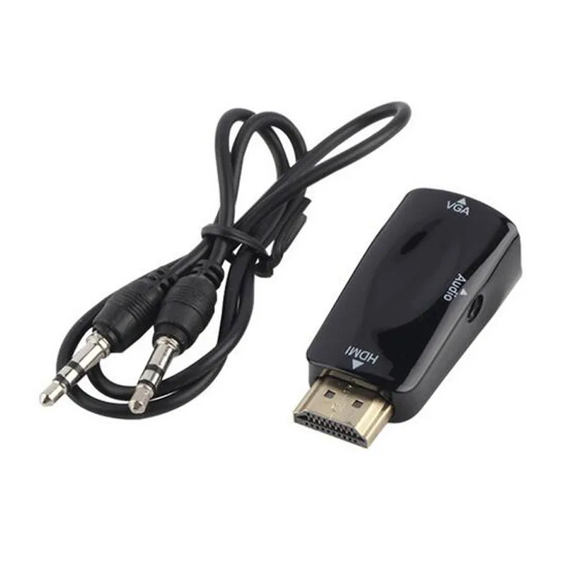 BIMGOAL Высокое качество 1080p HDMI к VGA адаптер конвертер с аудио кабелем папа женскому