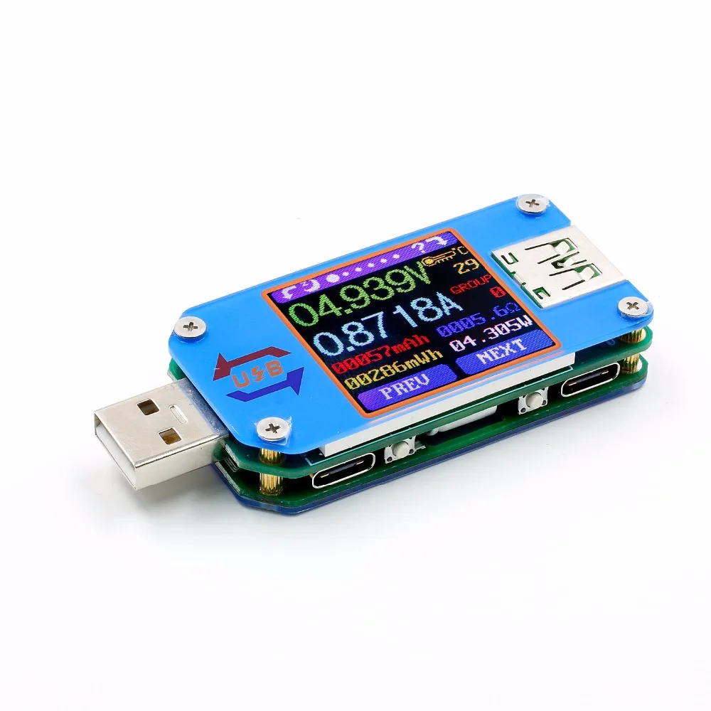 UM25 UM25C Для APP USB 2 0 Type C ЖК Вольтметр Амперметр для измерения напряжения|Измерители