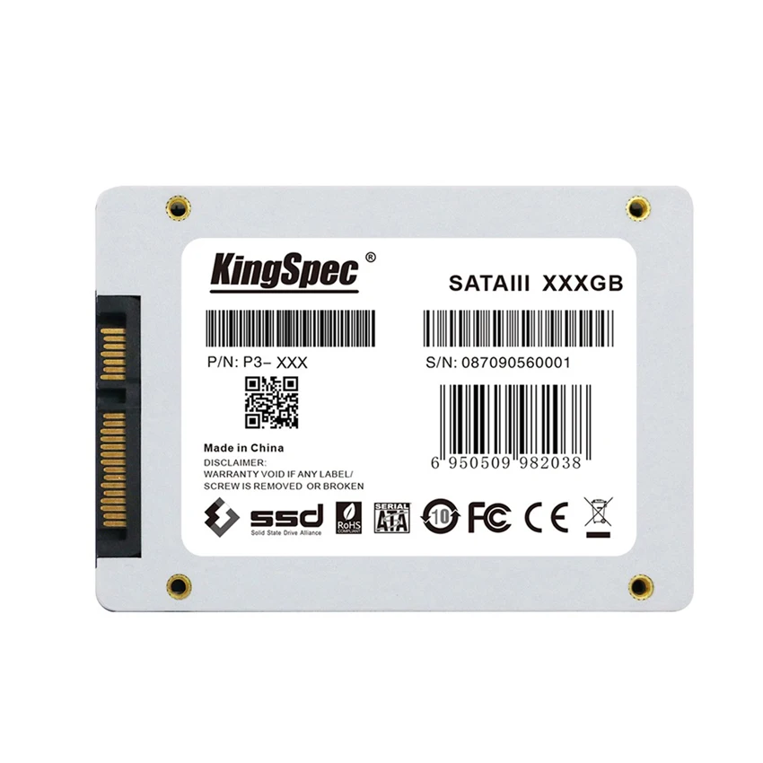 KingSpec 128 ГБ 120 SSD 2 5 дюймов 7 мм SATA3 P3-128 жесткий диск HDD HD Внутренний твердотельный