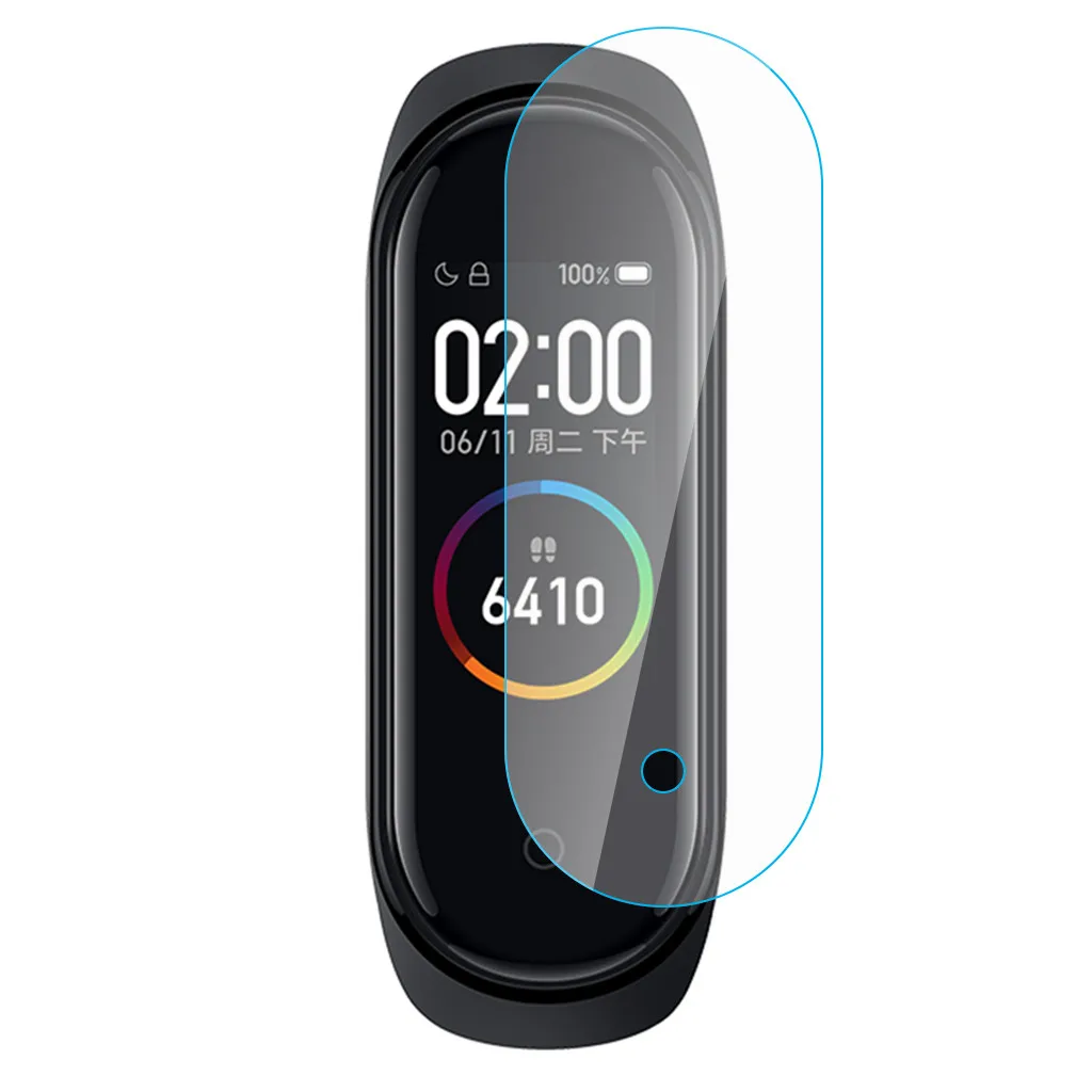 HONHX 1/3 шт. Mi Band защита для экрана Xiaomi закаленное с отверстием Защитная пленка 4 |
