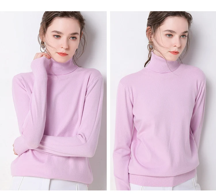 Autumn Winter sweater women turtleneck cashmere sweater knitted pullover women sweter fashion sweaters new Plus Size tops