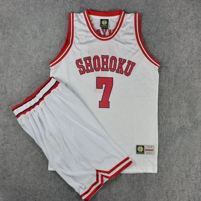 Костюм для косплея SLAM DUNK Shohoku Number 7 Ryouta Miyagi майка баскетбола комплекты из Джерси