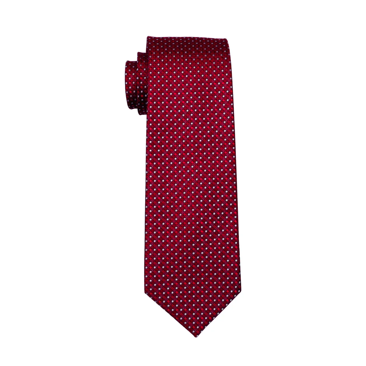 Мужской галстук Красный жаккардовый с геометрическим узором|ties ties|neck tieties for men |