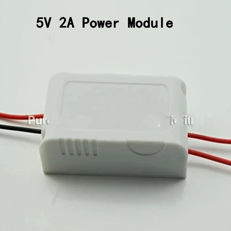1PCS AC220V-DC5V 2A 12W Power supply Isolated switch power module With cable case 220 to 5v board LED l1212 | Обустройство дома