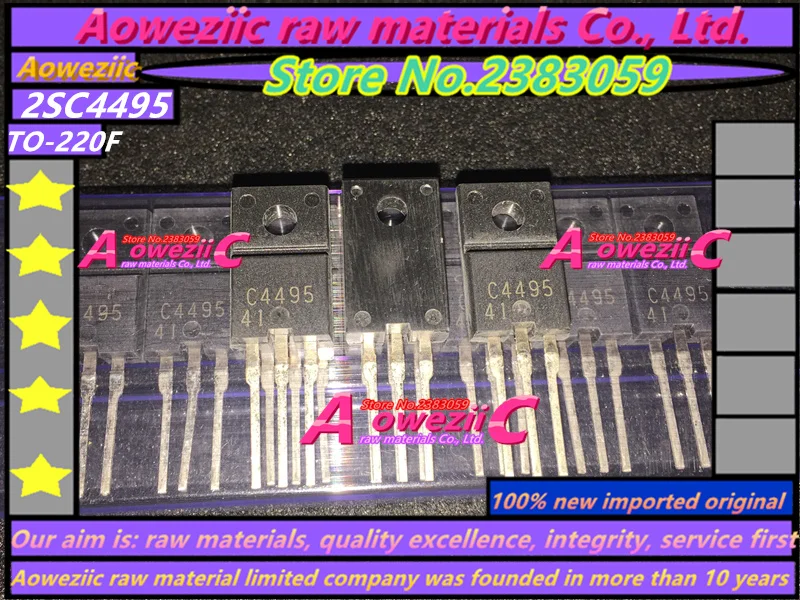 Aoweziic 100% новый импортный оригинальный 2SC4495 C4495 TO-220F NPN Мощный транзистор 3A 50V -