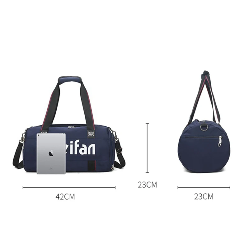 

Fashion Multifunctional Travel Bag Women Hand Fitness Duffle Bag For Women Nylon Weekender Shouldrer Bags Tote Letter XA766WB