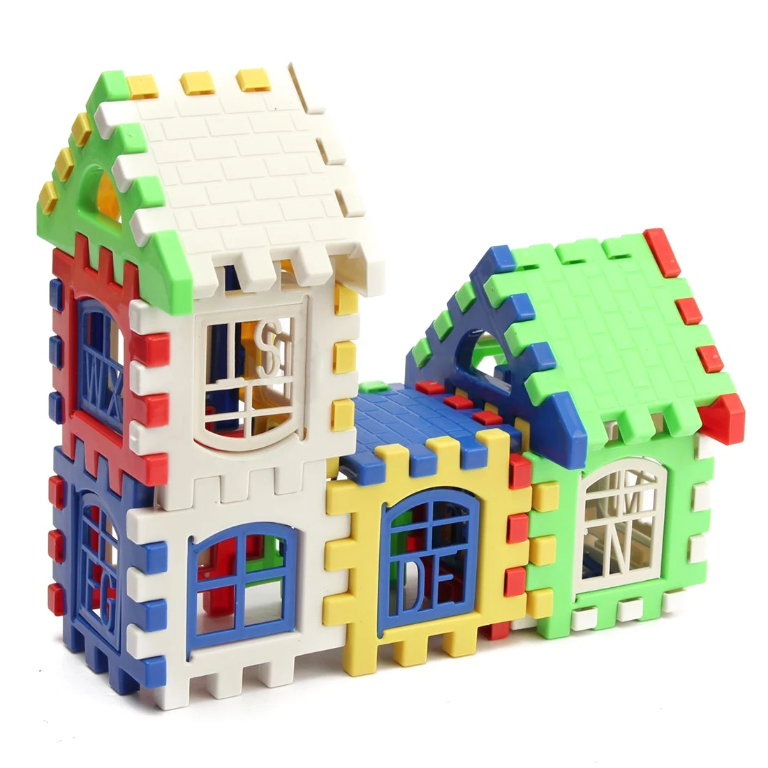

24PCS Children plastic letter Building blocks house toy