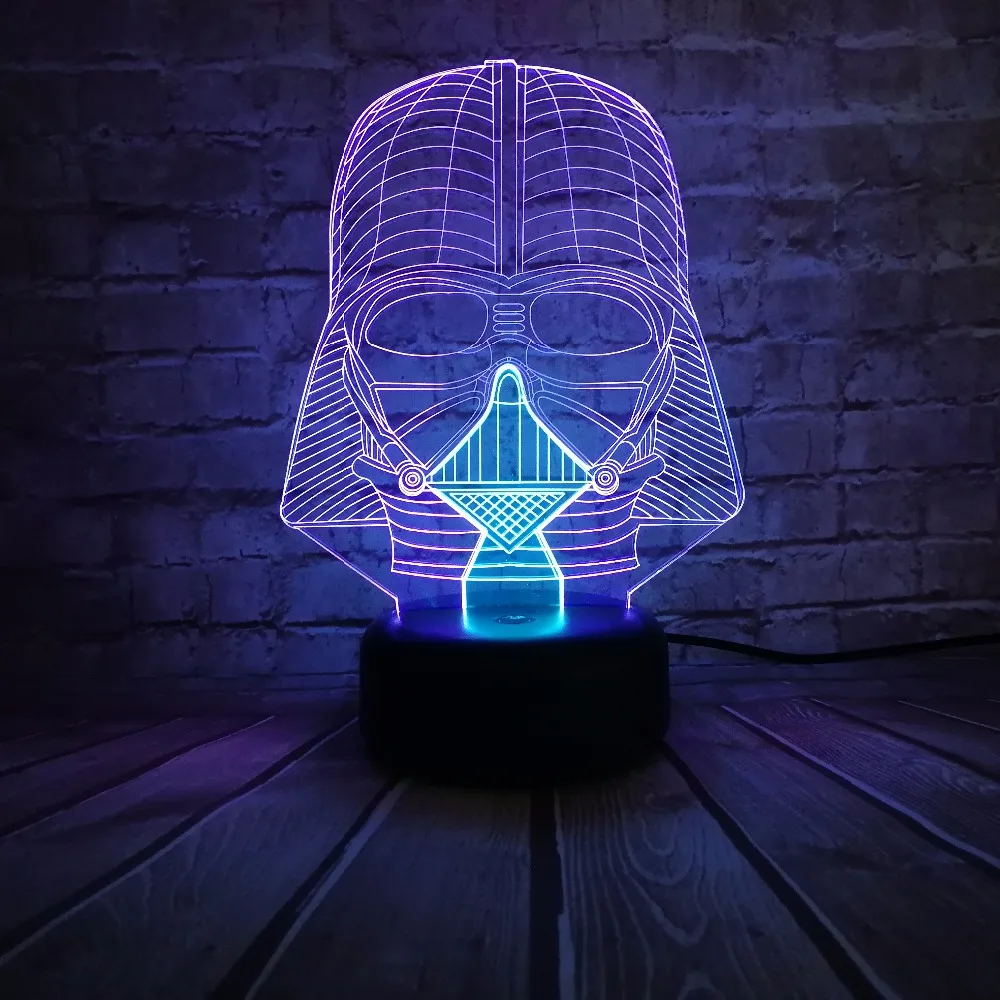 Letras Con Luces Творческий мультфильм Звездные войны фигура Дарта Вейдера смешанные