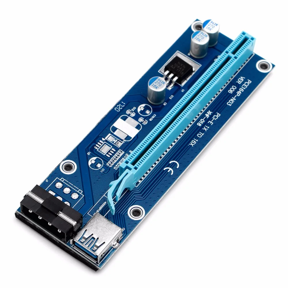 1 комплект USB 3,0 PCI-E Express 1x to 16x удлинитель Riser Board Card Adapter w/SATA кабель подходит для любых видеокарт