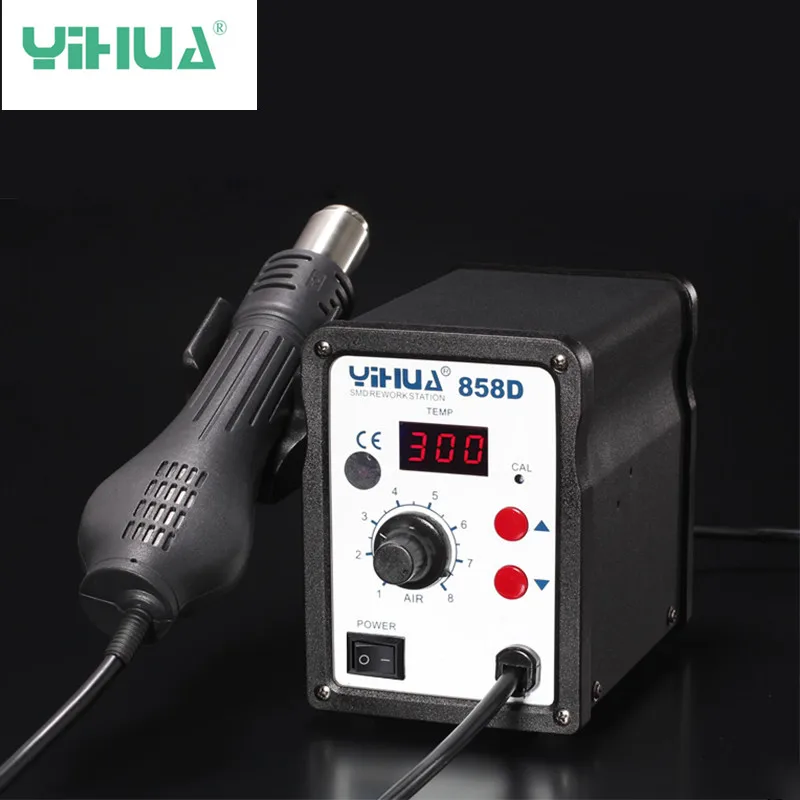 Паяльная станция YIHUA 858D паяльник SMT с горячим воздухом сварочные ремонтные
