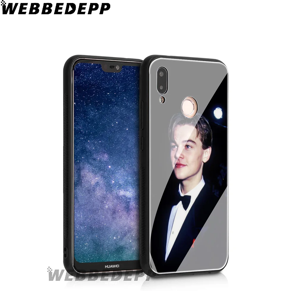 WEBBEDEPP чехол из закаленного стекла Leonardo Dicaprio Young для Huawei Mate 20 P20 P10 P Smart 2019 2018 &amp Honor 10 9