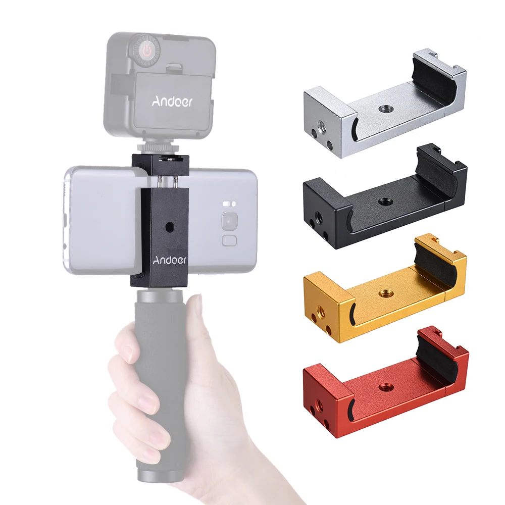 Держатель для телефона Andoer адаптер штатива с зажимом iPhone X 8 7 6s 6 5 plus Samsung Sony|bracket