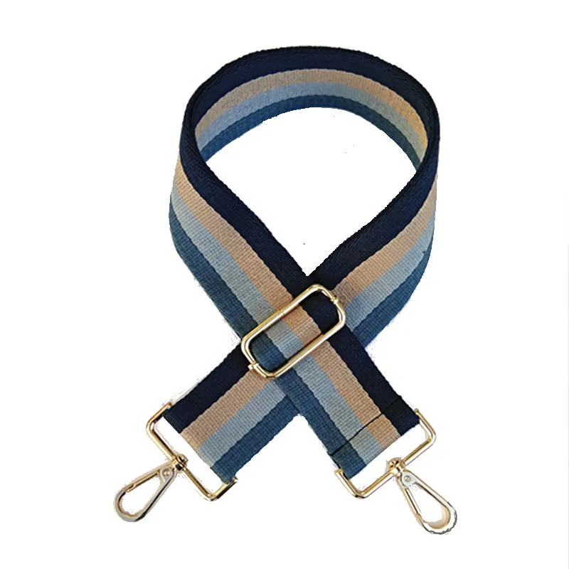 

color stripe adjustable tape Belt National style vintage Woven bag belt width:3.8cm length:120cm