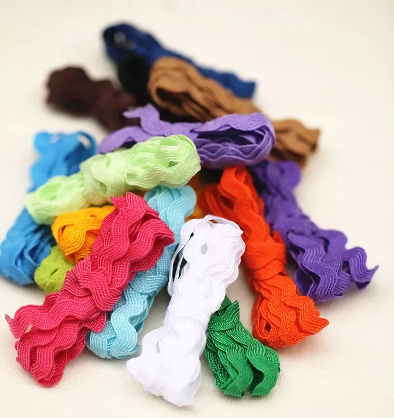 5mm S Shape Curve Wavy Lace Trim Ribbon 22Meters/lot For Costume Hat curtain pillow Decoration Handmade DIY Sewing Crafts | Дом и сад