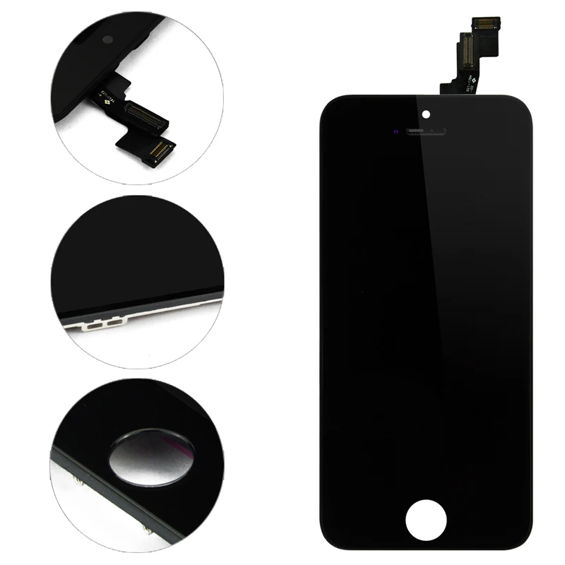 

1PCS Top Quality AAA Screen Digitizer Assembly for iPhone 5 5S 5C SE LCD Display Replacement Parts +Free Tools+Tempered Glass