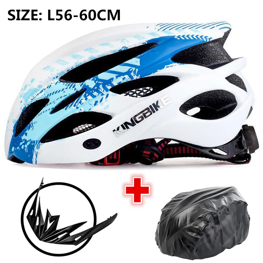 675blue KINGBIKE велосипедные сверхлегкие шлемы MTB дорожный велосипедный шлем розовый для женщин велосипедные шлемы Caschi Ciclismo Capaceta Da Bicicleta - Цвет: 675blue