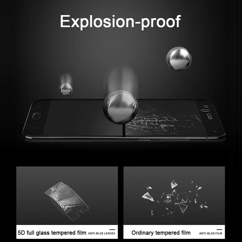 5D закаленное Стекло для huawei P20 Lite фильм полное покрытие P10 плюс Коврики 10 Pro 9 P Smart