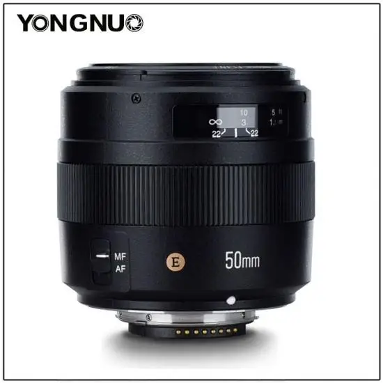 Стандартный основной объектив YONGNUO YN 50 мм F1.4N F1.4 E AF/MF для Nikon D7500 D7200 D7100 D7000 D5600 D5500 D5300