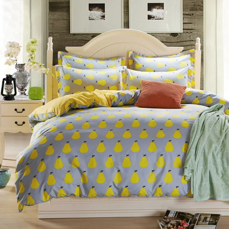 Постельное белье из полиэстера Комплект постельного белья 4 предметов