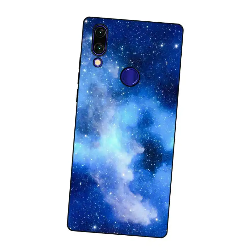 N395 Sky Black Silicone Case Cover For Xiaomi Redmi Note 3 4 4X 5 5A 6 7 Pro Global |