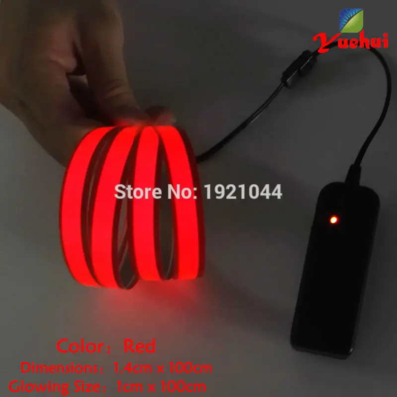 Электролюминесцентная лента активация звуком 8 цветов на выбор 1 4x100 см для