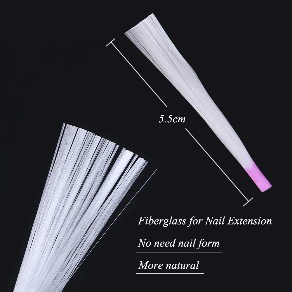 10 шт. стекловолокно для наращивания ногтей стеклянные Fibernails шелковые шарфы формы