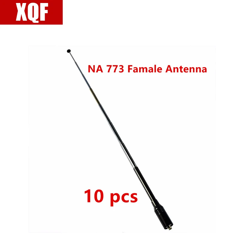 XQF NA 773 Dual Band Выдвижная антенна SMA Female для Kenwood радио BAOFENG UV 5R 888S двухстороннее