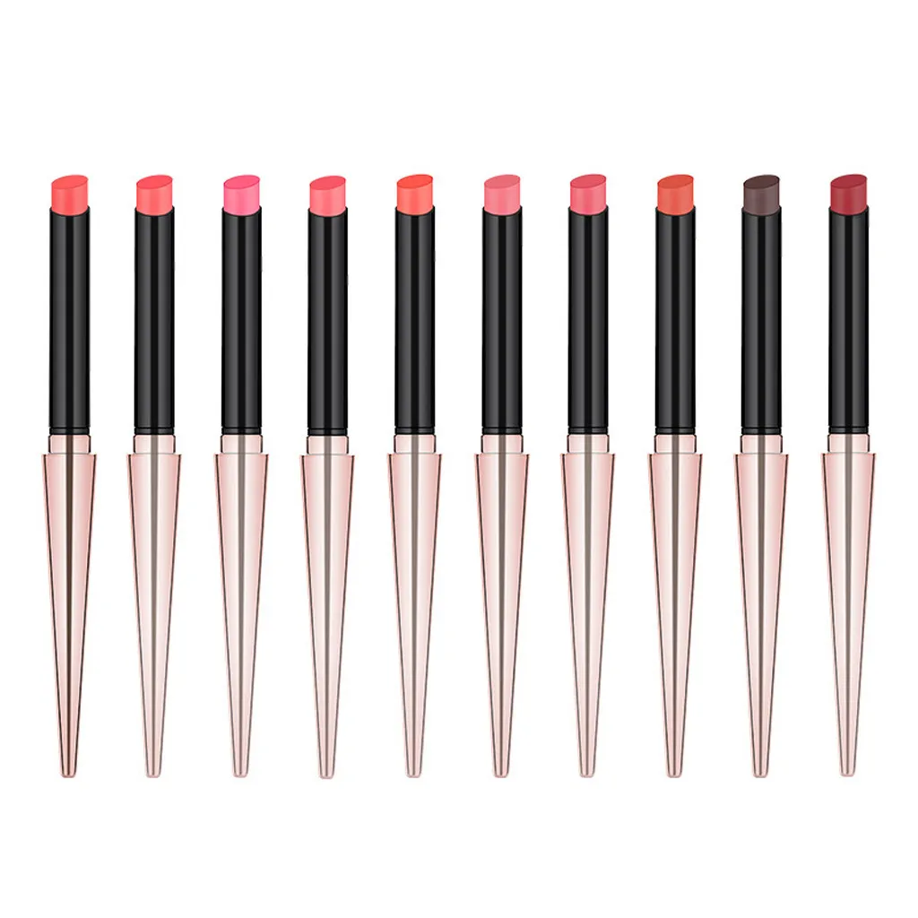 Waterproof Lipstick Matte Pumpkin Color Eat Earth Rich Vitamin E Moisturizing G605 |