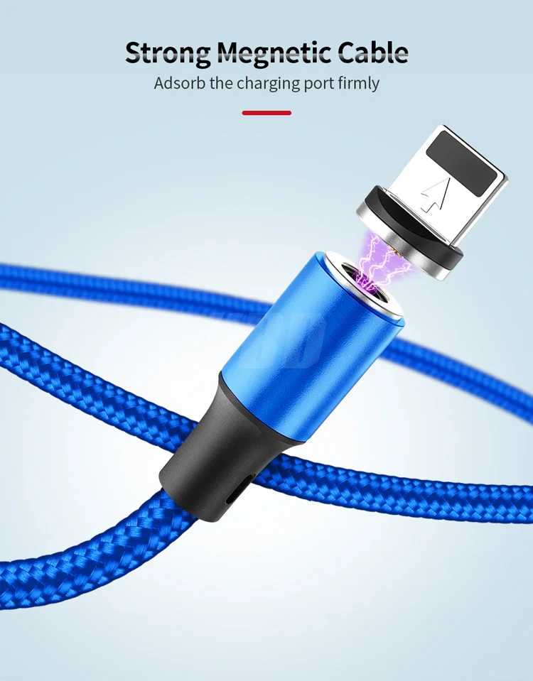 YBD Магнитный кабель usb c кабель зарядное устройство для huawei Honor xiaomi redmi микро-usb-кабель для зарядки Шнур для iPhone samsung galaxy