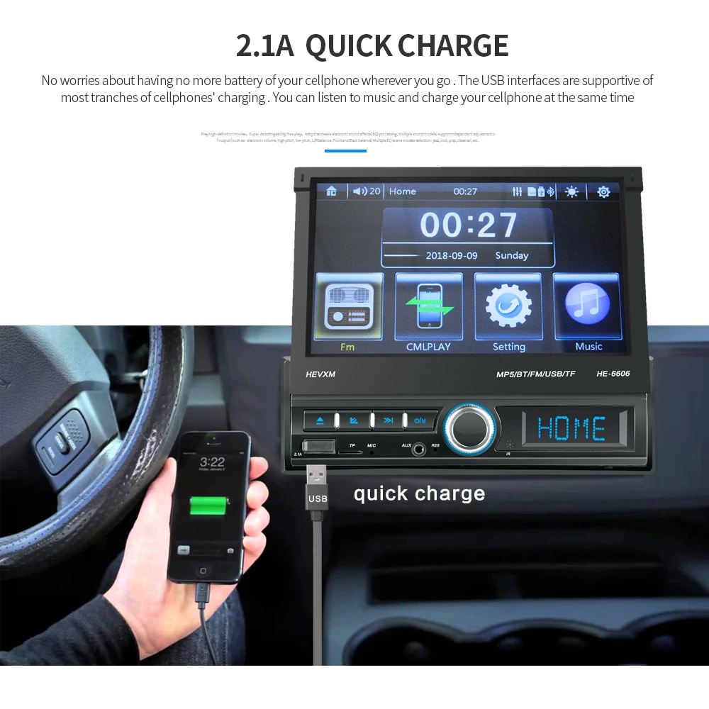 2 Din автомобильное радио Bluetooth Зеркало Ссылка 2din автомобильный мультимедийный плеер сенсорный экран Выдвижной MP5 плеер USB аудио стерео автомобиль