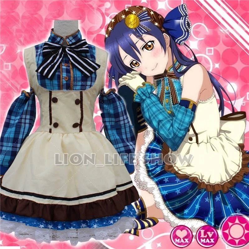 Японское аниме Love Live! Sonoda Umi Нарядное платье для девочек в стиле Лолиты Платье